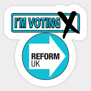 I'm Voting Reform UK Sticker